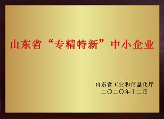 山東省“專精特新”中小企業(yè)